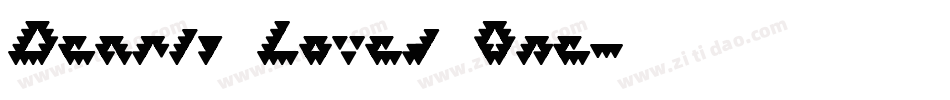 Dearly Loved One字体转换